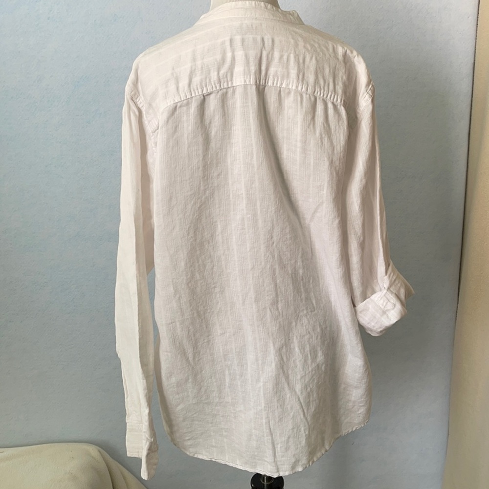 Structure Long Sleeve Open V-Collar Tunic - Picture 6 of 11